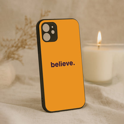 believe' Metal Back Case for Apple Iphone 11
