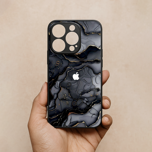 Dark Luxe Metal Back Case for Apple Iphone 12 Pro