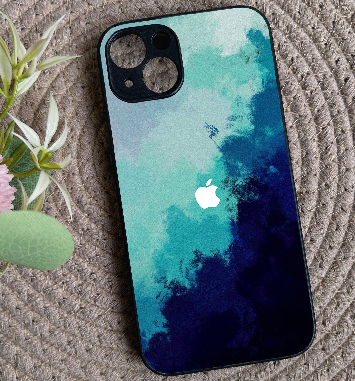 Bluora Glossy Metal Back Case for Apple Iphone 15 Plus