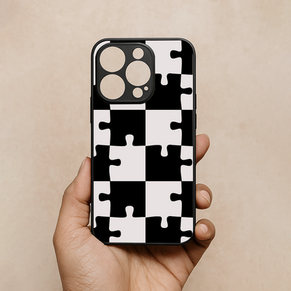 Grid Play Metal Back Case for Apple Iphone 13 Pro Max