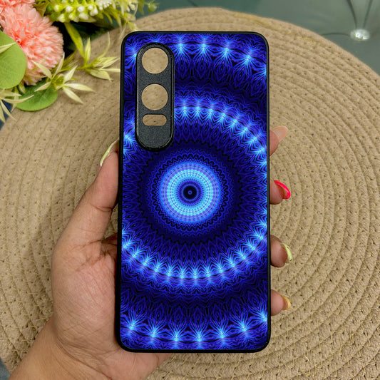 Amulet Mandala Glossy Metal Back Case for Oneplus Nord CE 4 Lite (5G)