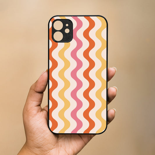 Zig Zag Metal Back Case for Apple Iphone 11