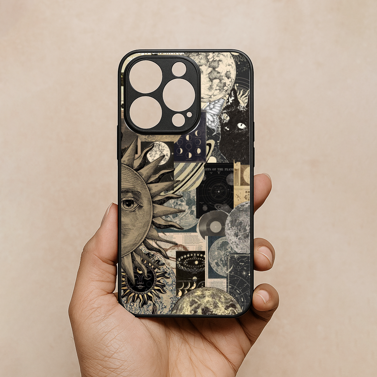 Galaxy Glaze Metal Back Case for Apple Iphone 16 Pro