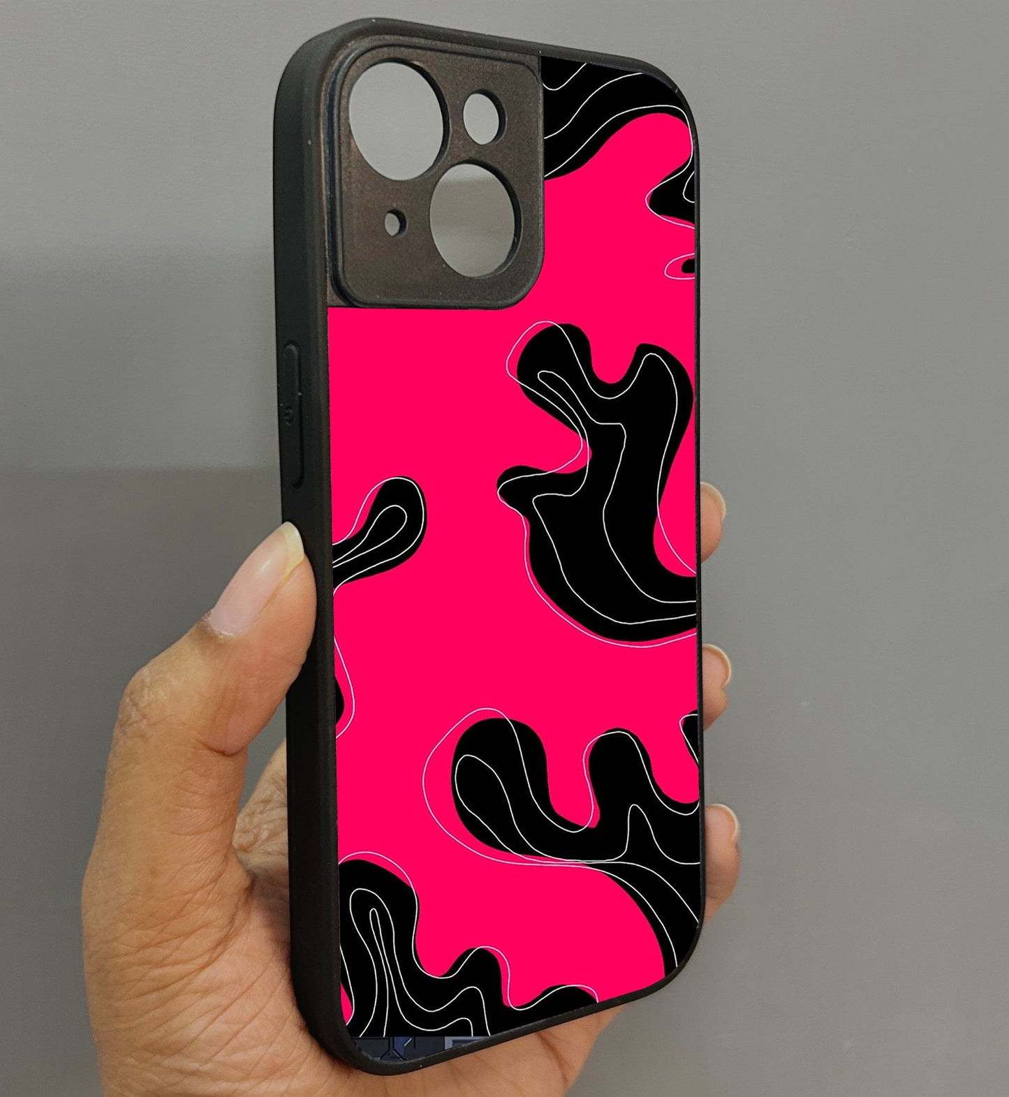 Hot Mess Glossy Metal Back Case for Apple Iphone 15