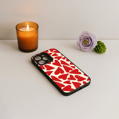 Hearts Rush Metal Back Case for Apple Iphone 12 Pro