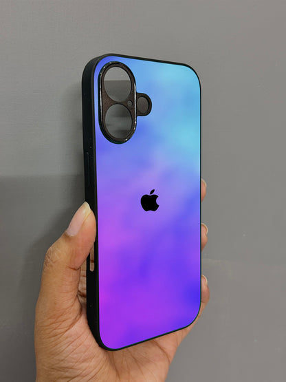 Prism Play Glossy Metal Back Case for Apple Iphone 16