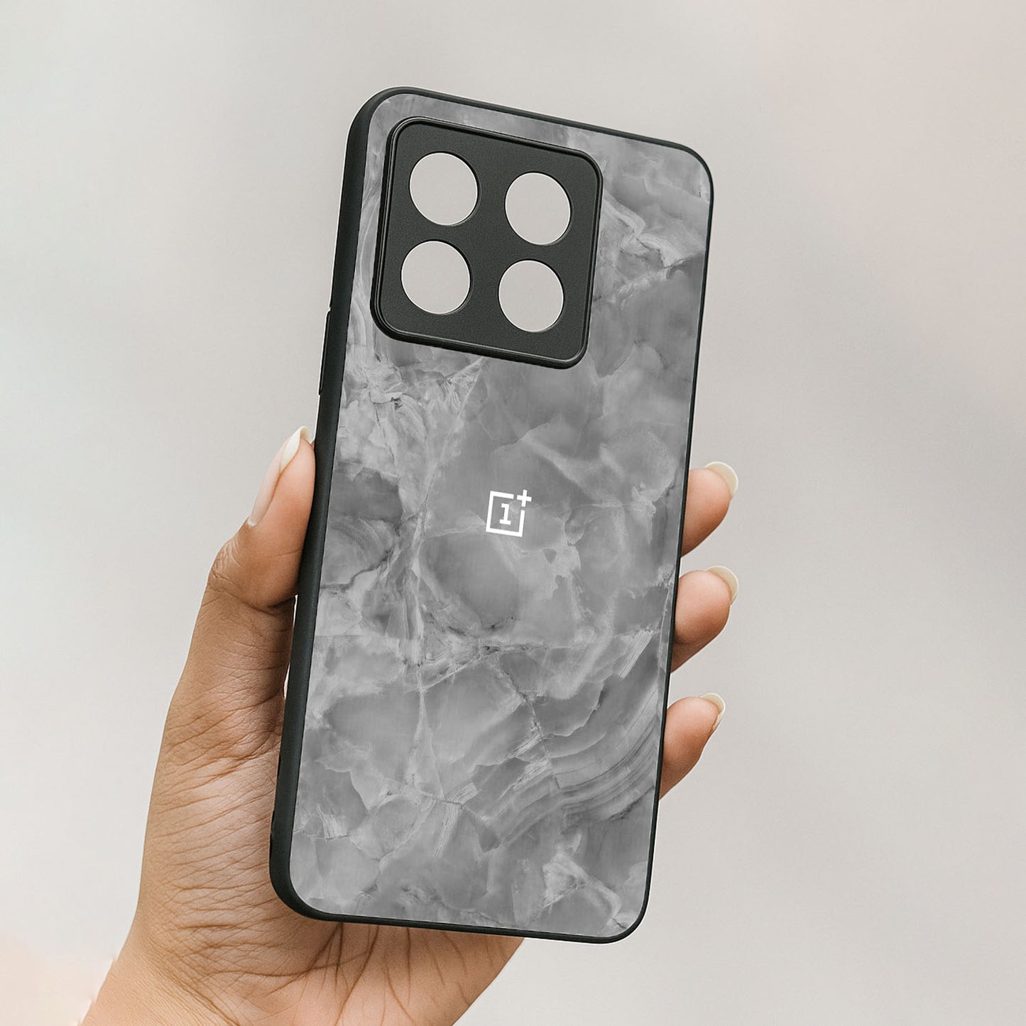 Silver Mist Metal Back Case forOnePlus 10T 5G