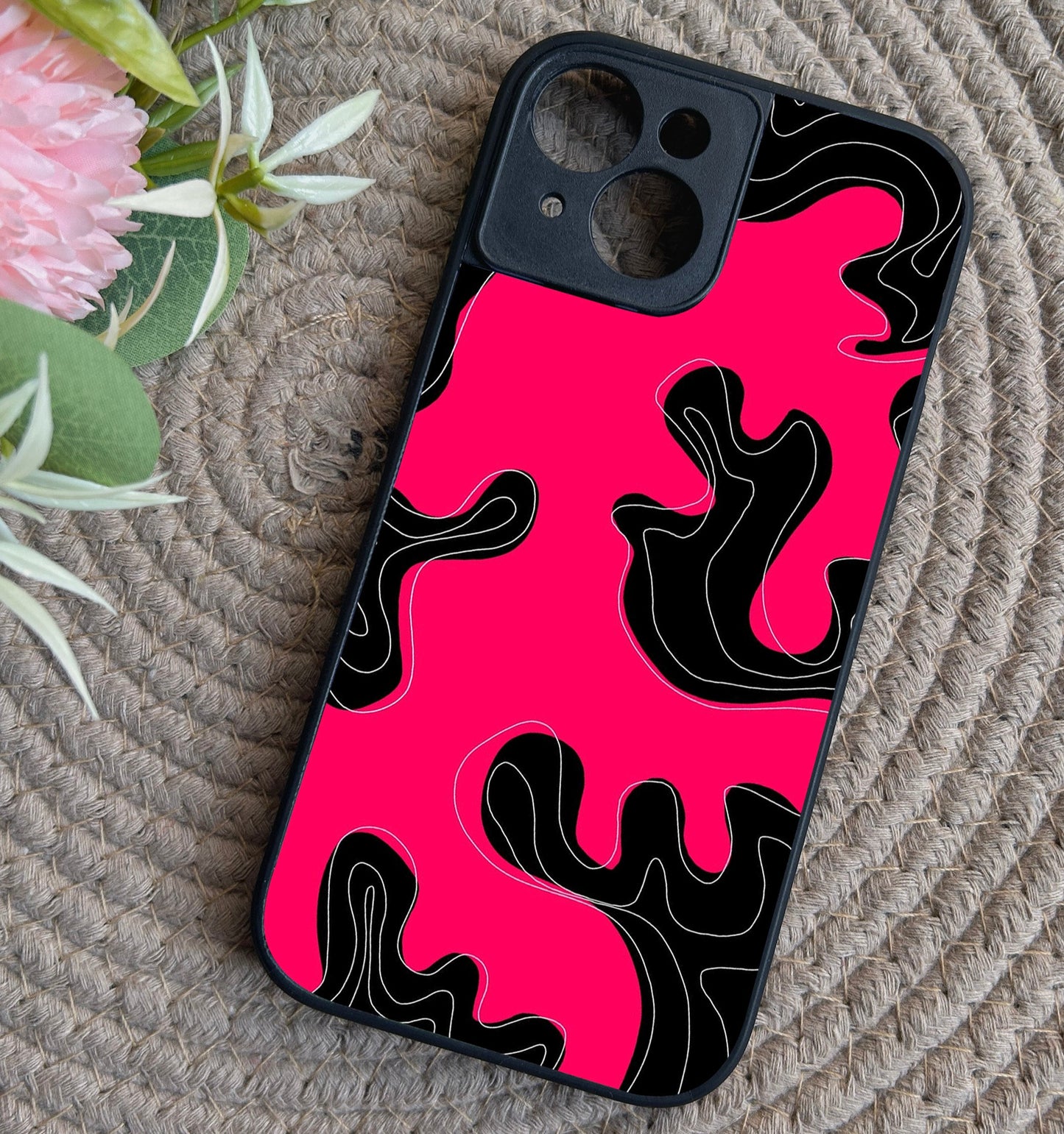 Hot Mess Glossy Metal Back Case for Apple Iphone 15