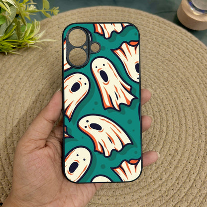 Spooky Gang Glossy Metal Back Case for Apple Iphone 16