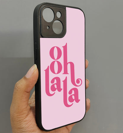 Ooh Lala' Glossy Metal Back Case for Apple Iphone 15