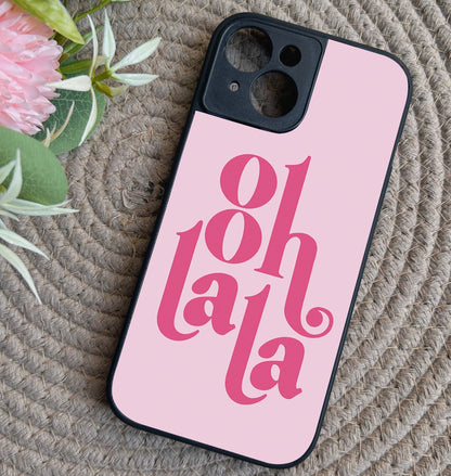 Ooh Lala' Glossy Metal Back Case for Apple Iphone 15