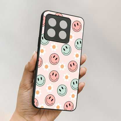 Cute Smiles Metal Back Case forOnePlus 10T 5G