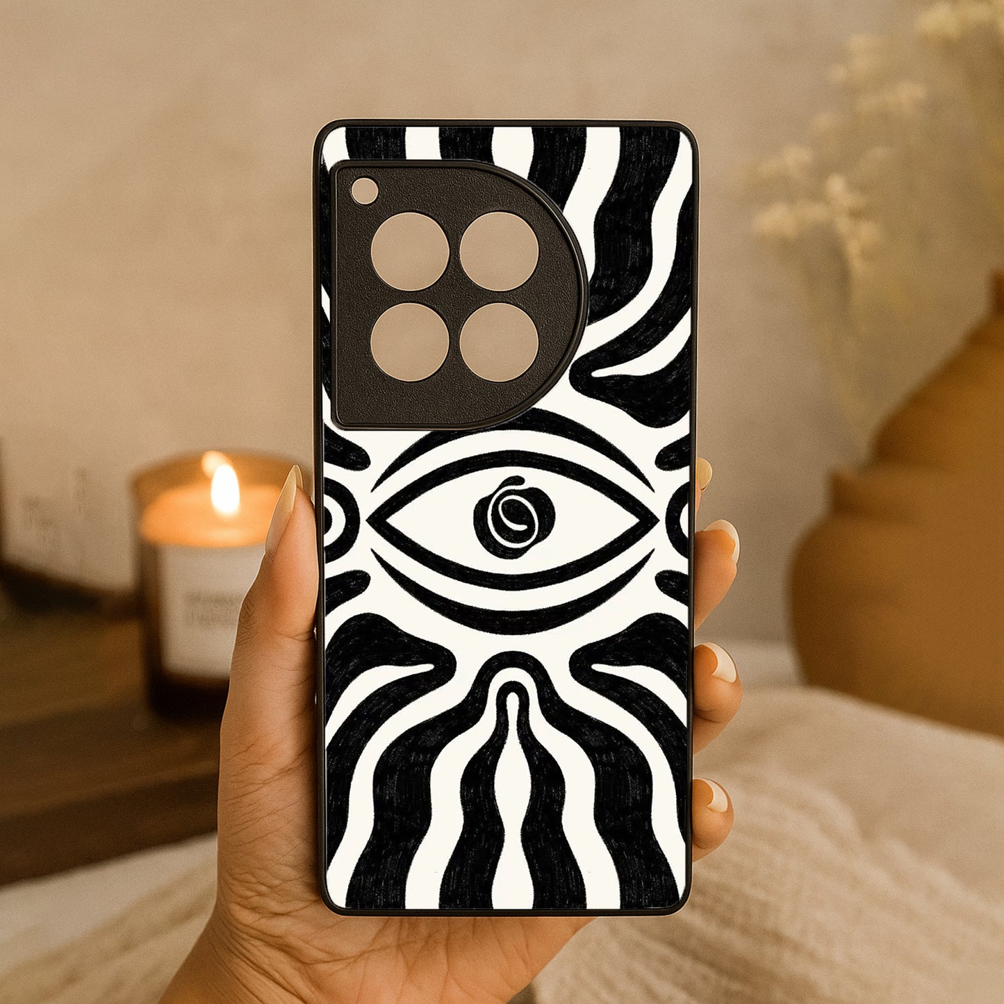 Majestic Eye Metal Back Case for OnePlus 12R