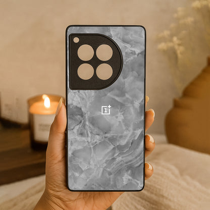 Silver Mist Metal Back Case for OnePlus 12R