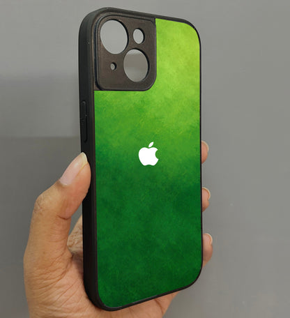GreenAura Glossy Metal Back case for Apple Iphone 15