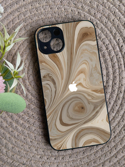 SandStorm Glossy Metal Back Case for Apple iPhone