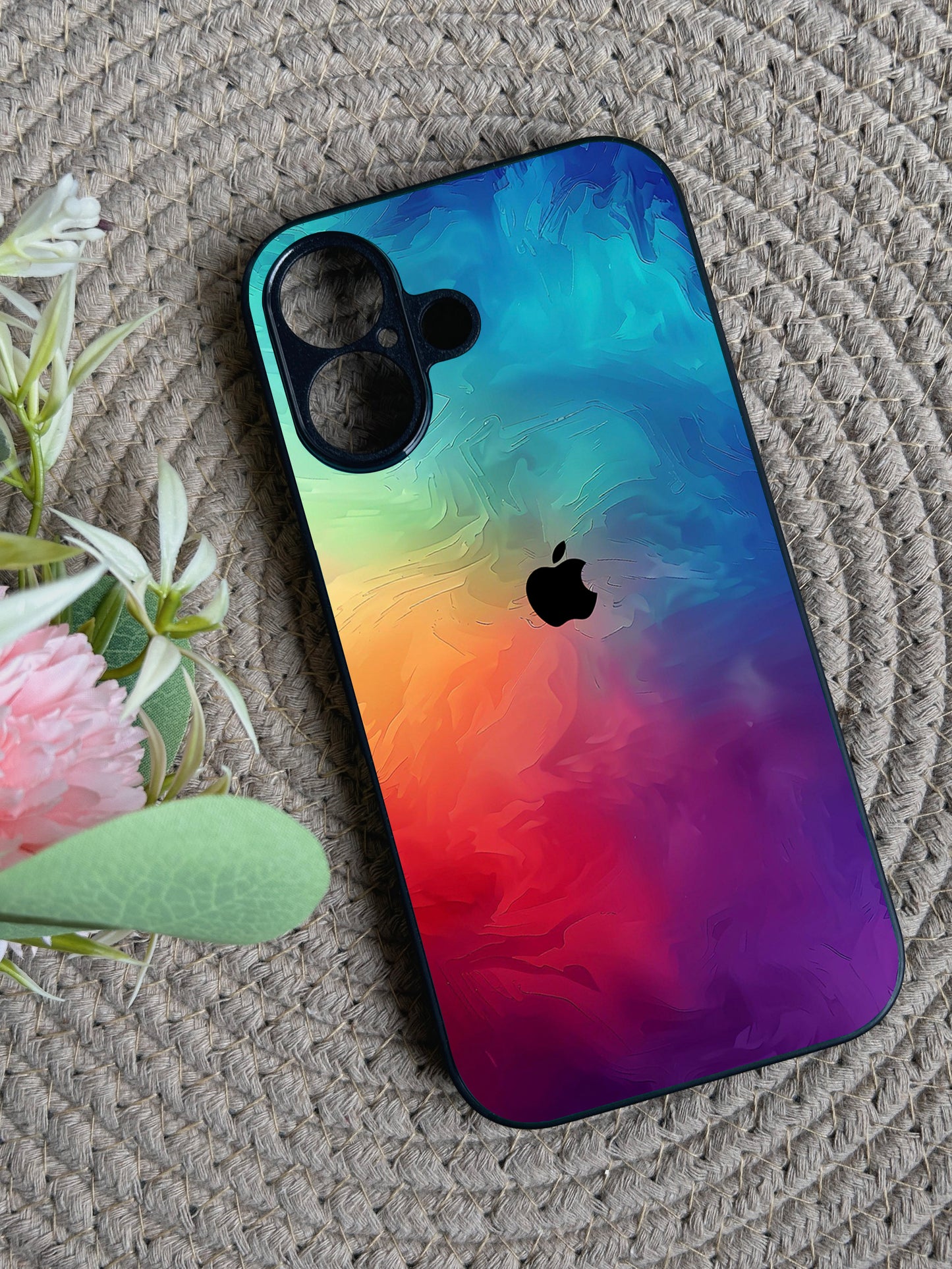 ColorFusion Glossy Metal Back Case for Apple Iphone 16