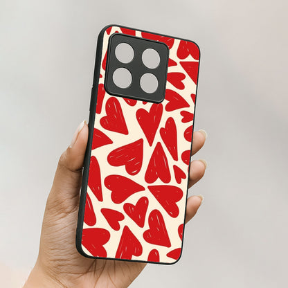 Hearts Rush Metal Back Case forOnePlus 10T 5G