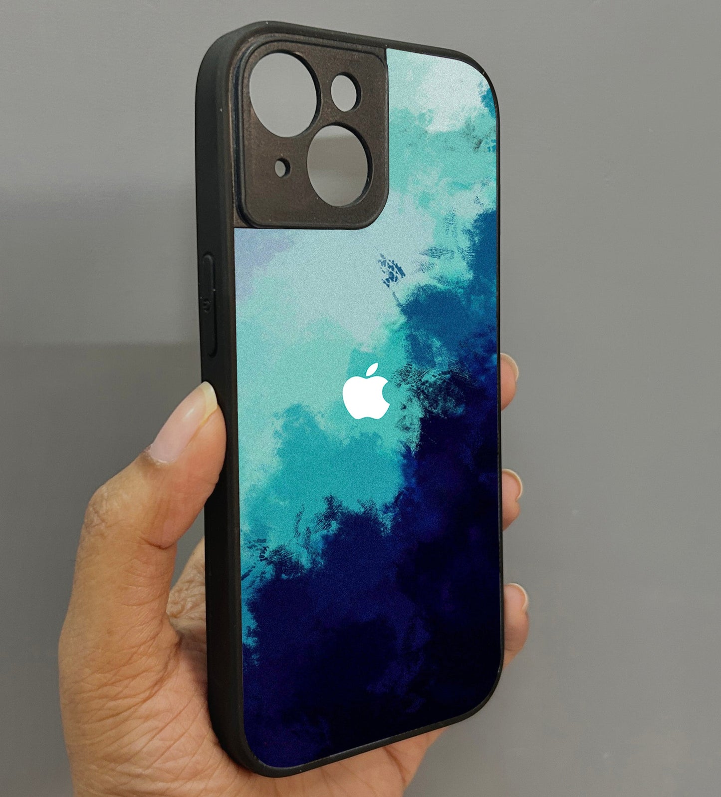 Bluora Glossy Metal Back Case for Apple Iphone 15