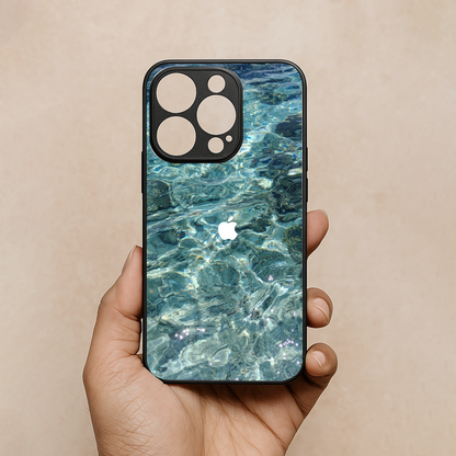Ocean Water Metal Back Case for Apple Iphone 13 Pro