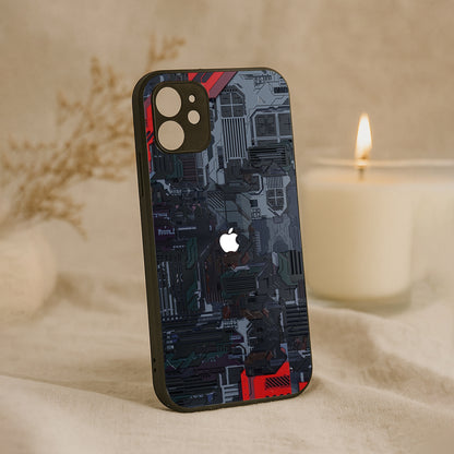 Circuit Crush Metal Back Case for Apple Iphone 11