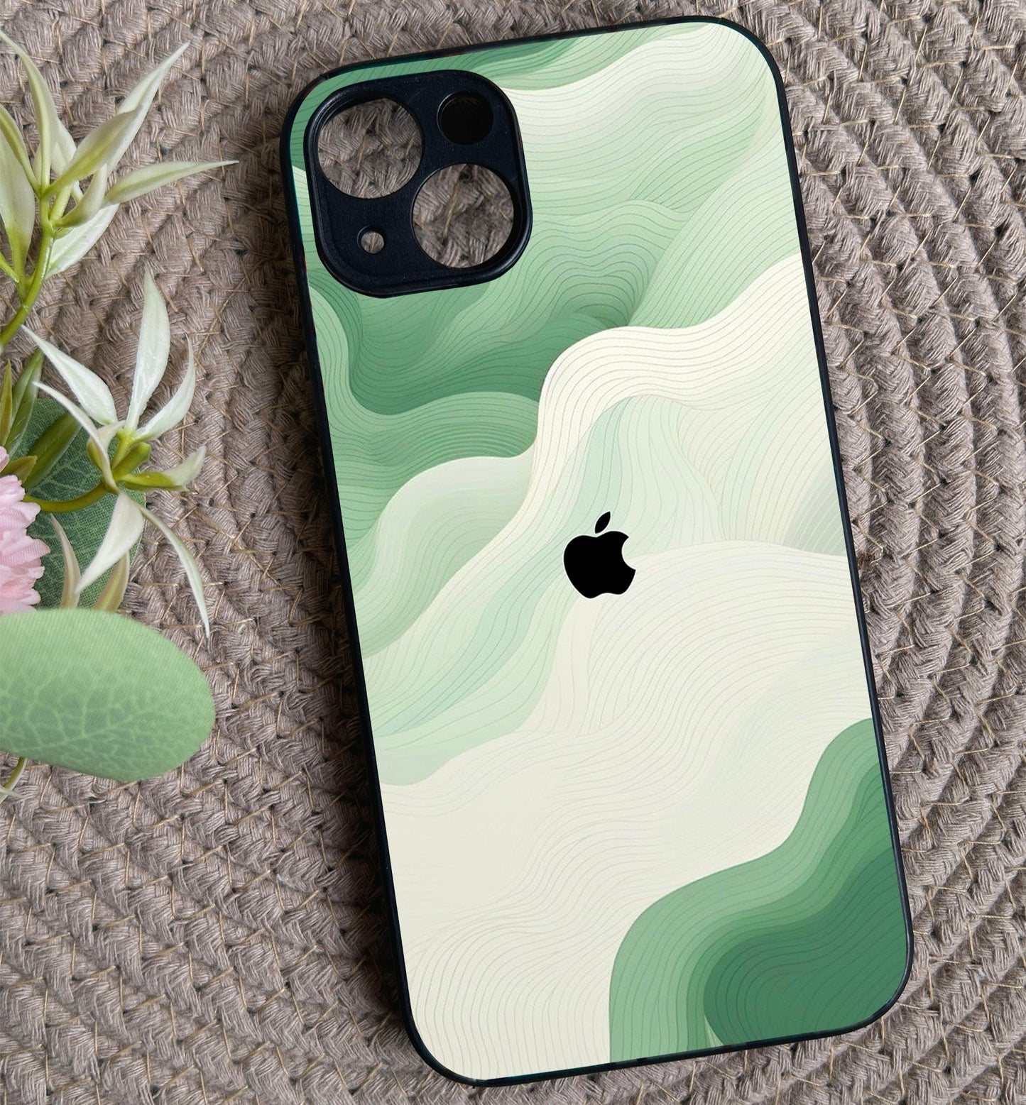 Mint Mist Glossy Metal Back Case for Apple iPhone