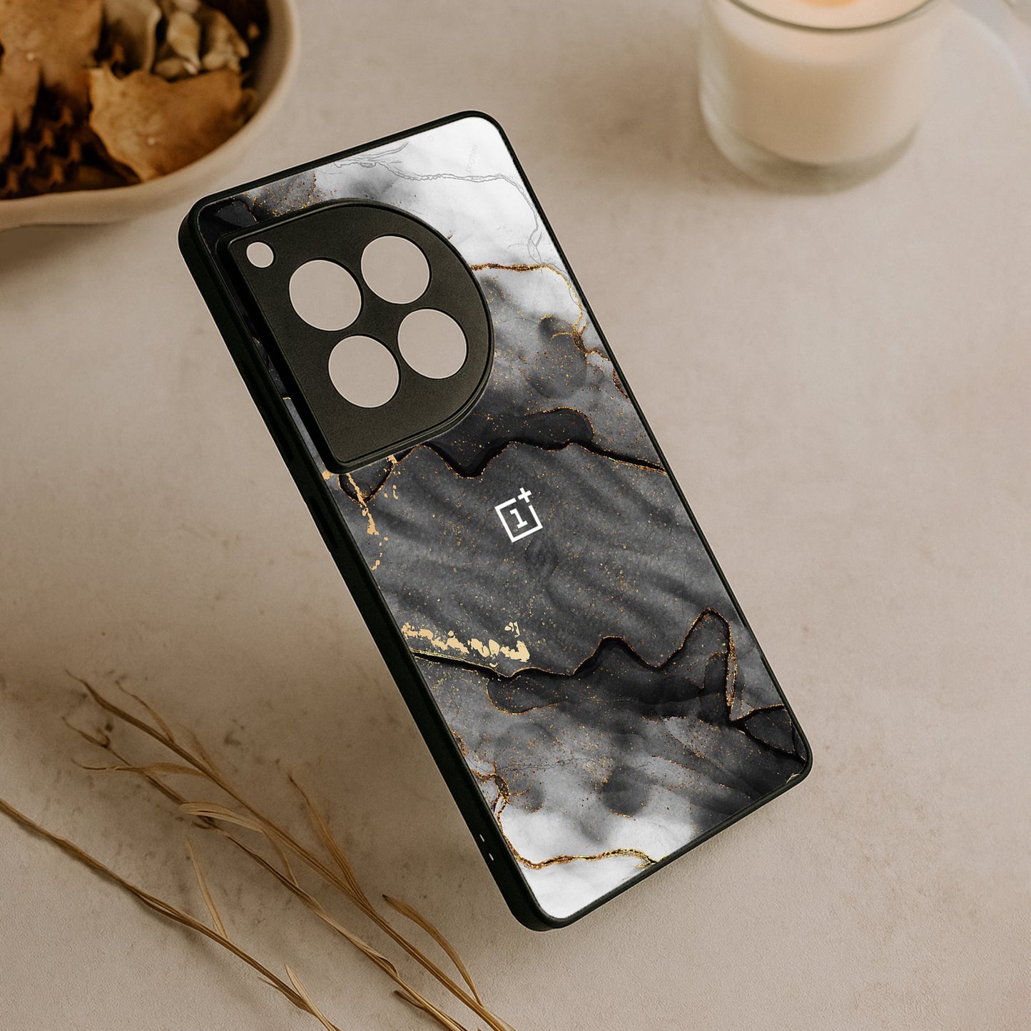 Gold Tint Metal Back Case for OnePlus 12R