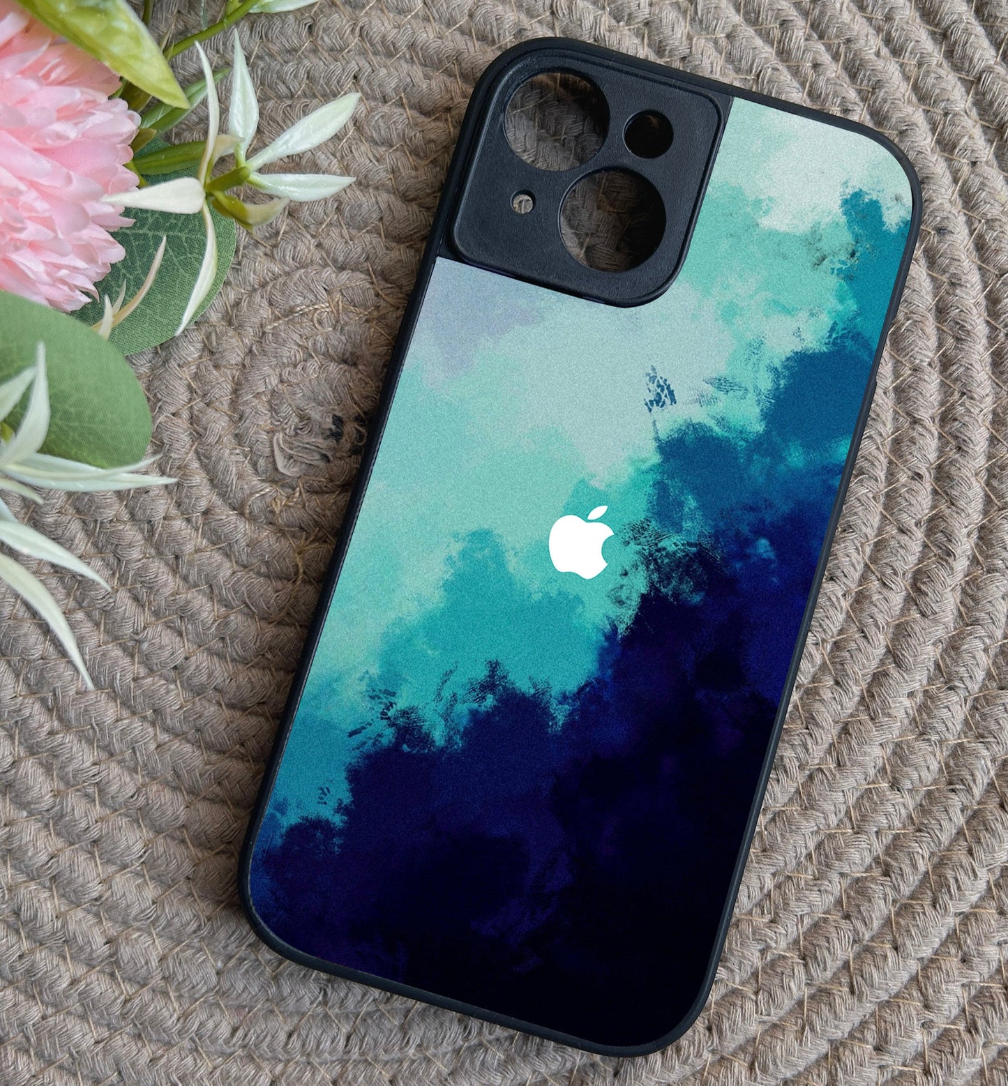 Bluora Glossy Metal Back Case for Apple Iphone 15