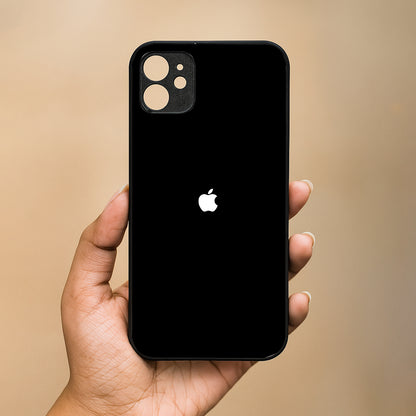 Black Metal Back Case for Apple Iphone 11