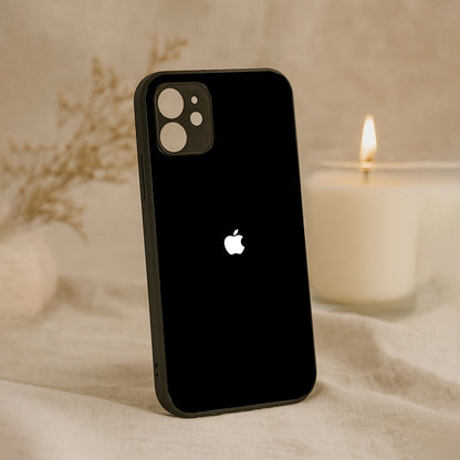 Black Metal Back Case for Apple Iphone 11