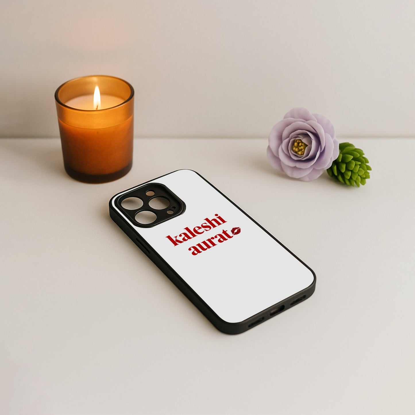 Kaleshi Aurat' Metal Back Case for Apple Iphone 16 Pro Max