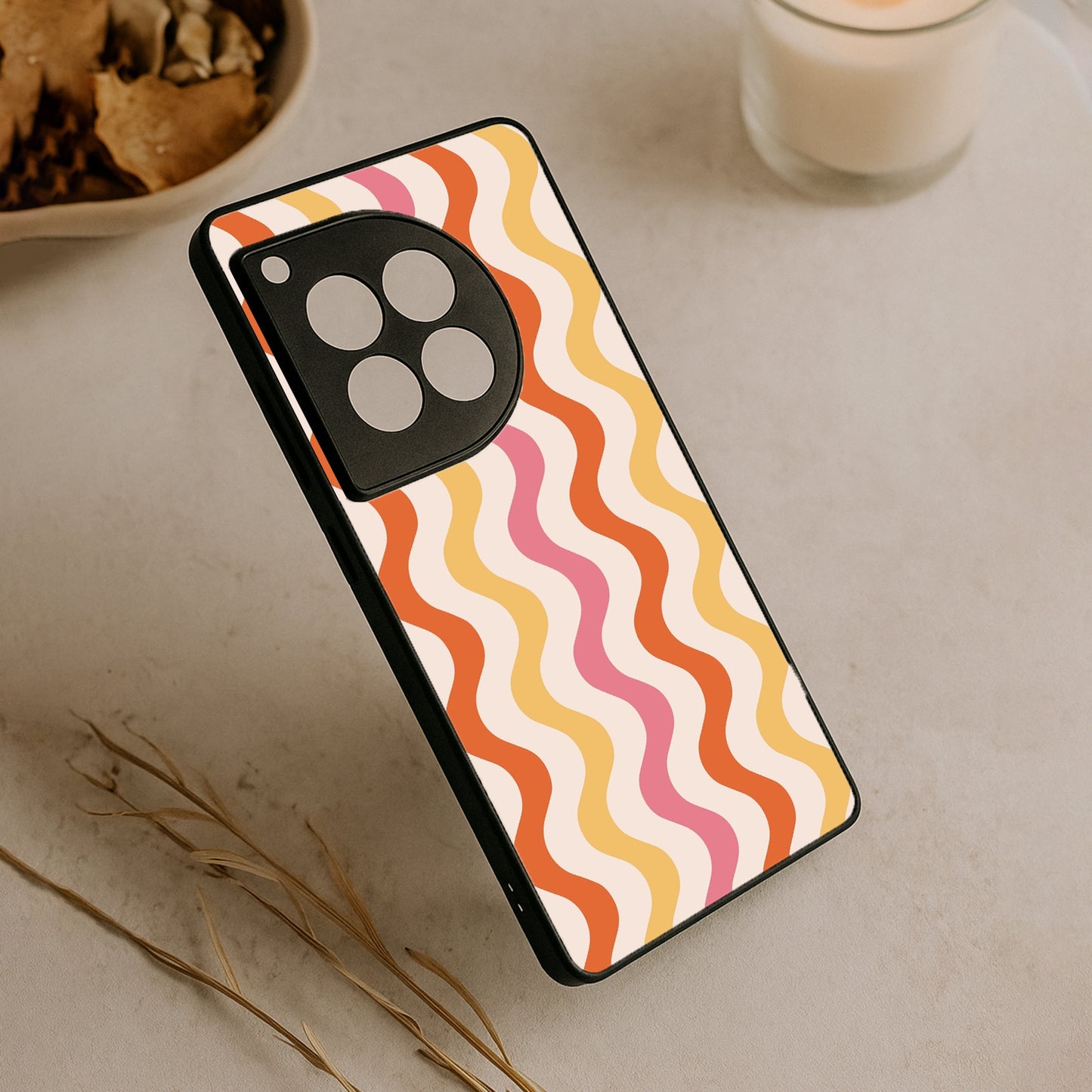 Zig Zag Metal Back Case for OnePlus 12R