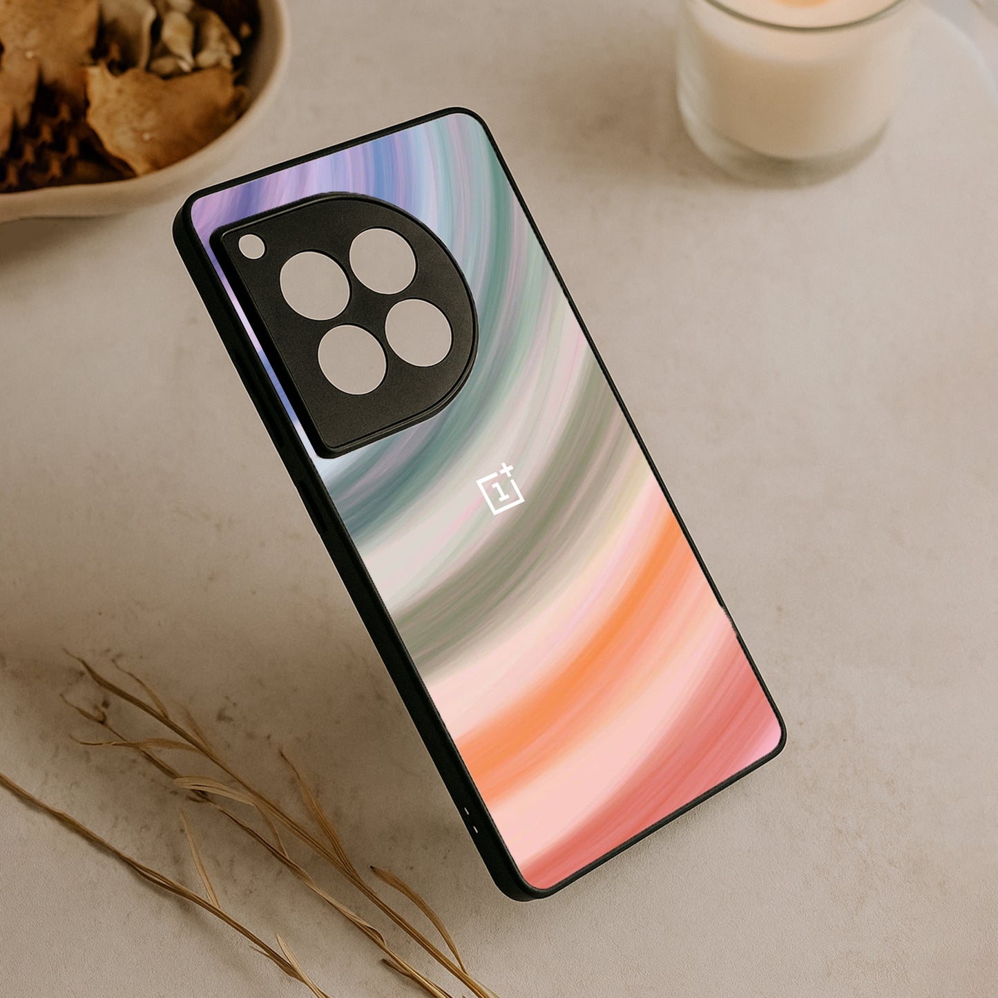 Rainbloom Metal Back Case for OnePlus 12R