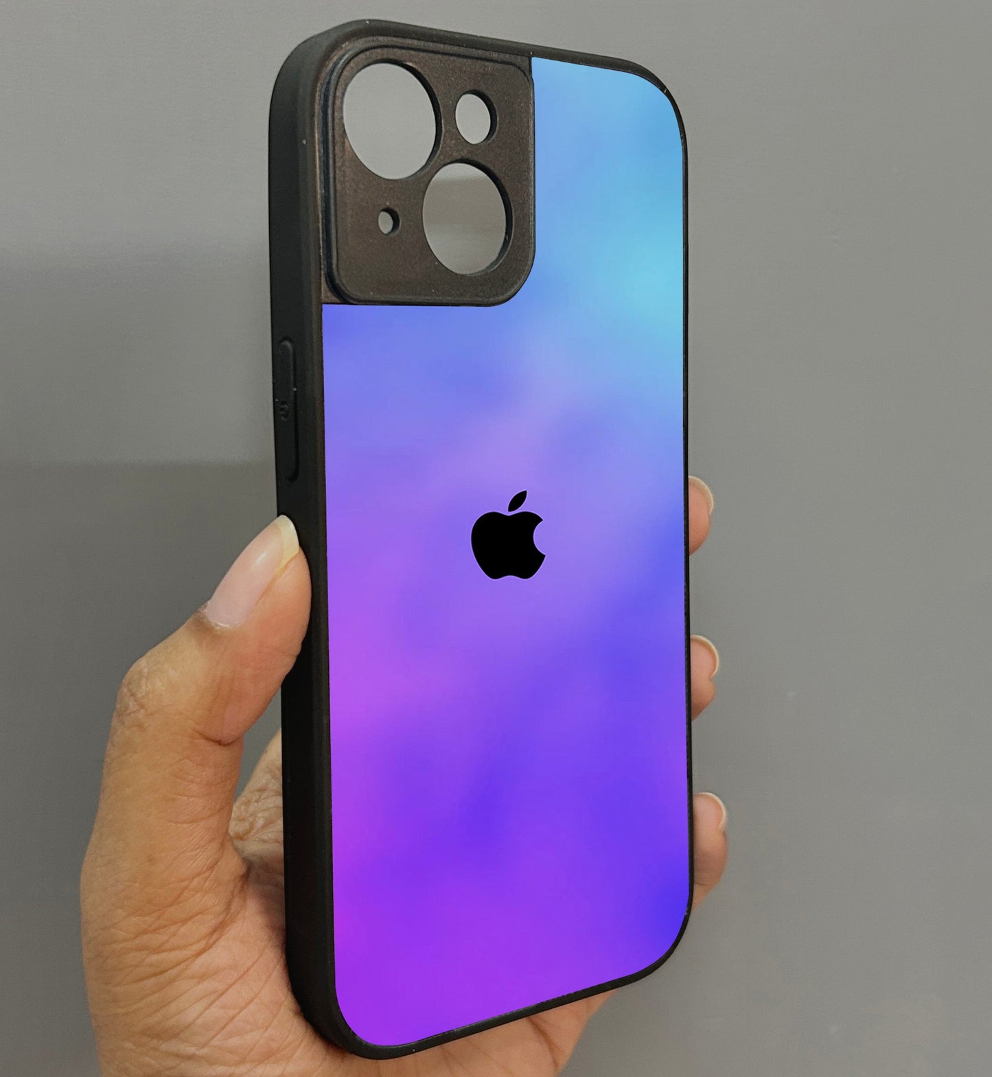 Prism Play Glossy Metal Back Case for Apple Iphone 15