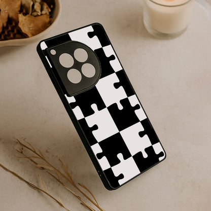 Grid Play Metal Back Case for OnePlus 12R