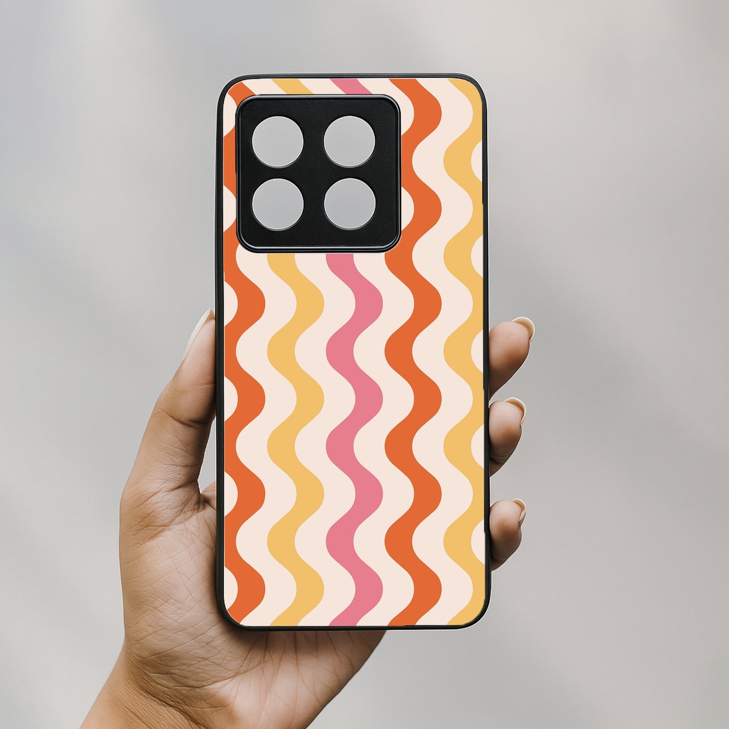 Zig Zag Metal Back Case forOnePlus 10T 5G