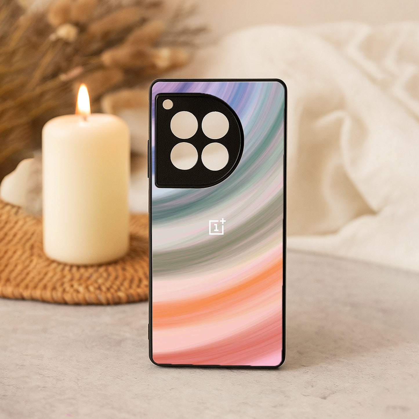 Rainbloom Metal Back Case for OnePlus 12R