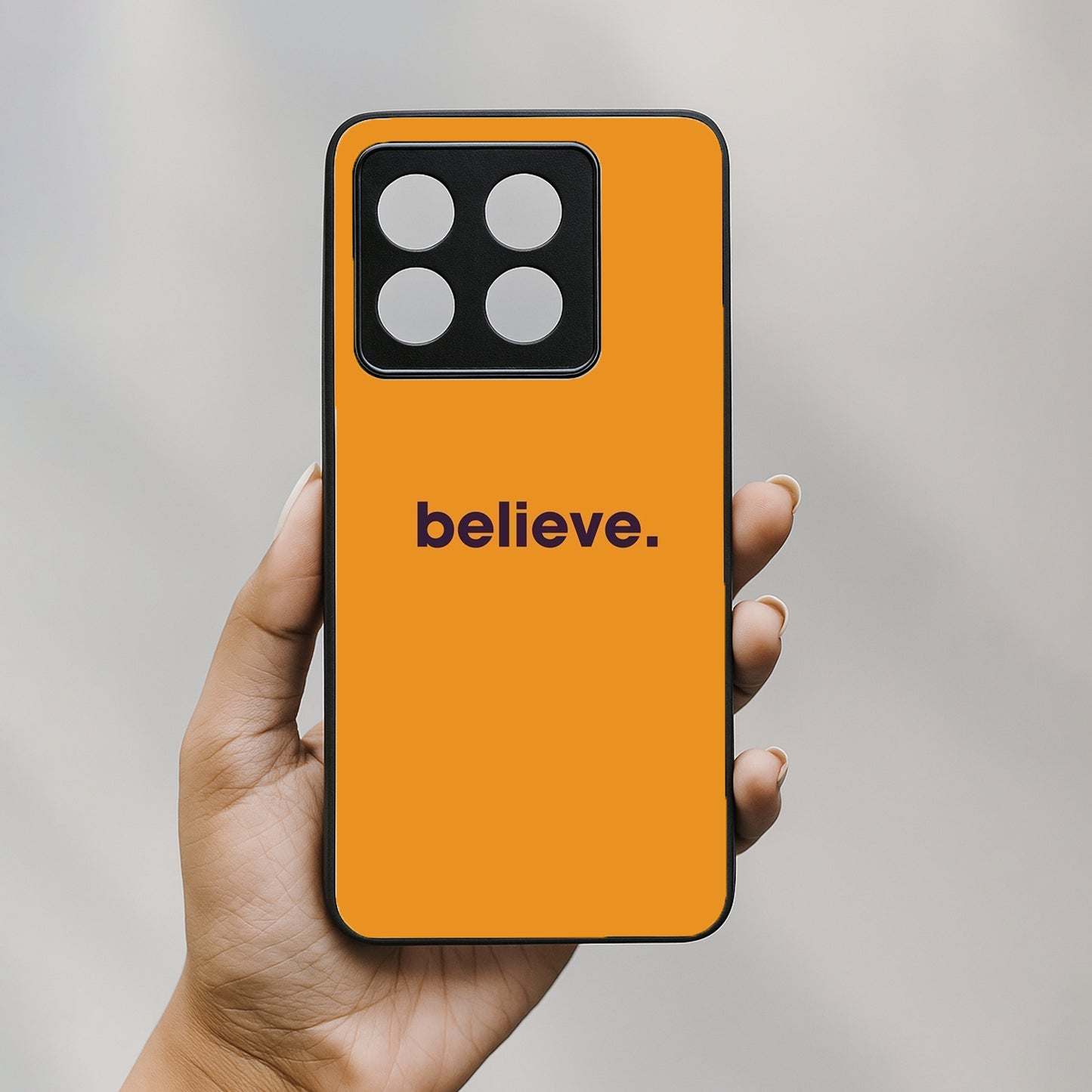 believe' Metal Back Case forOnePlus 10T 5G