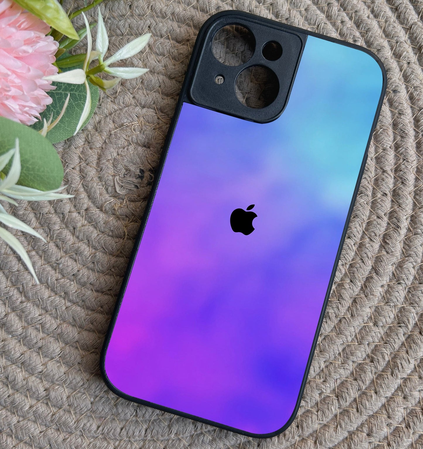 Prism Play Glossy Metal Back Case for Apple Iphone 15