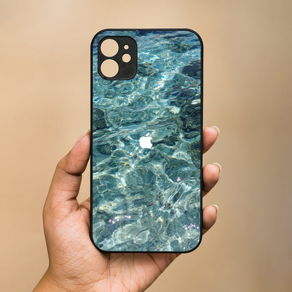 Ocean Water Metal Back Case for Apple Iphone 11