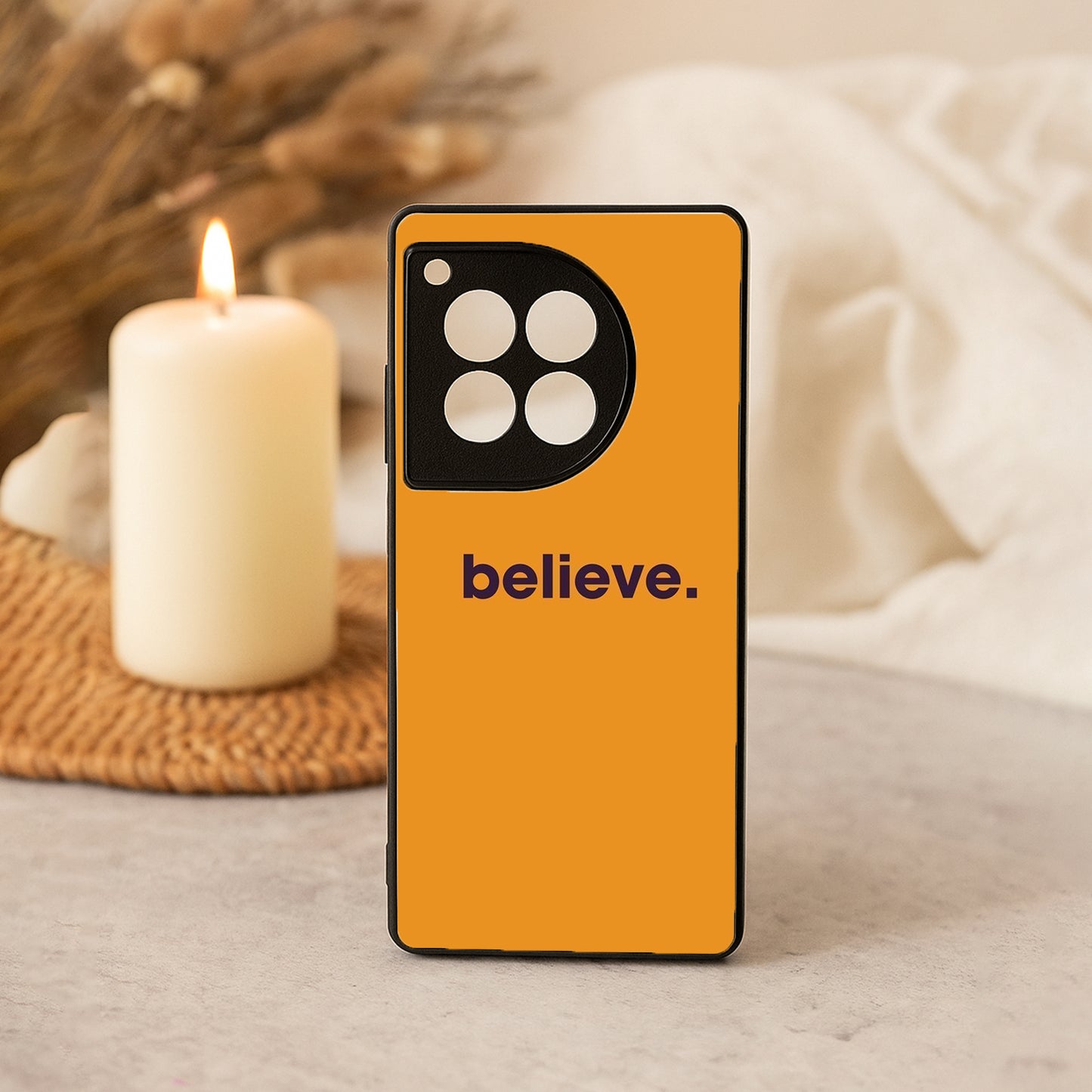 believe' Metal Back Case for OnePlus 12R