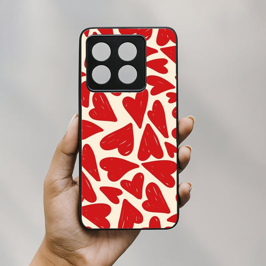 Hearts Rush Metal Back Case forOnePlus 10T 5G