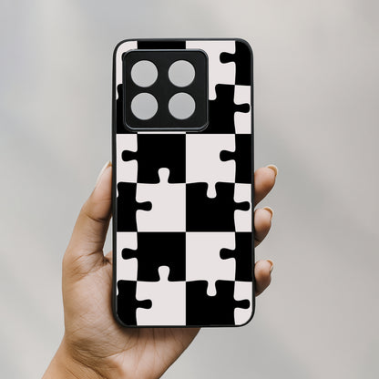 Grid Play Metal Back Case forOnePlus 10T 5G