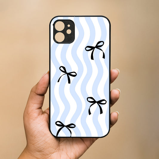 Wave Bow Metal Back Case for Apple Iphone 11