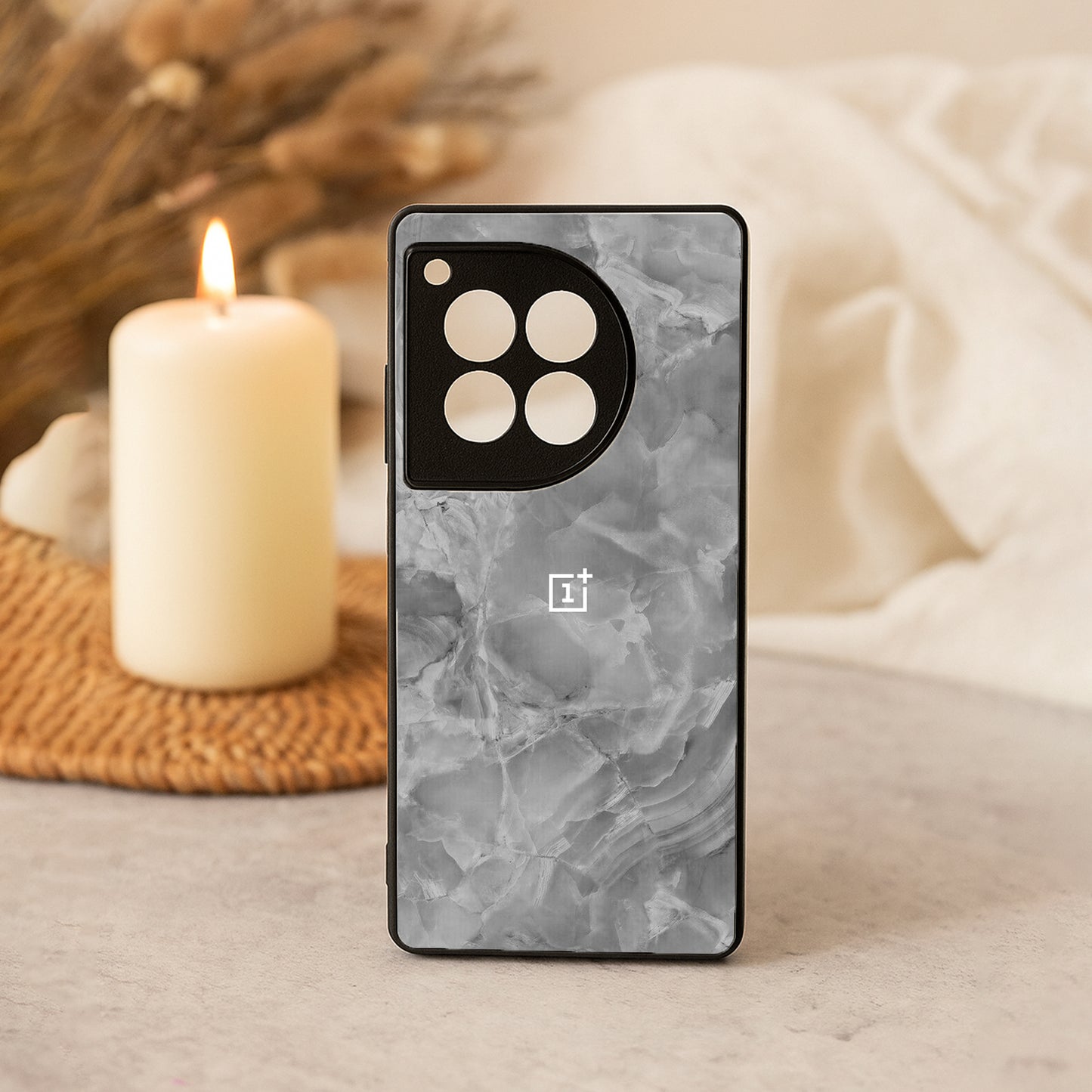 Silver Mist Metal Back Case for OnePlus 12R