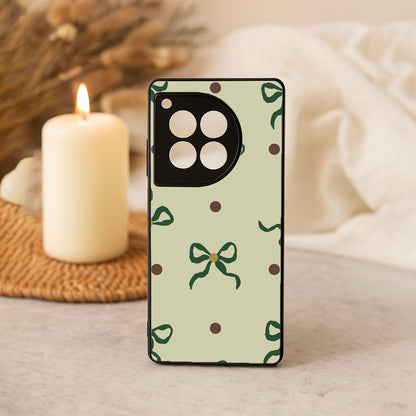 Matcha Bow Metal Back Case for OnePlus 12R