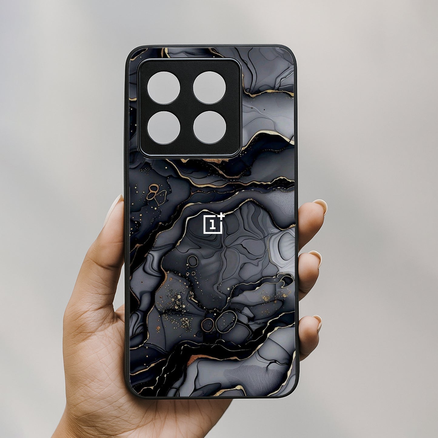 Dark Luxe Metal Back Case forOnePlus 10T 5G