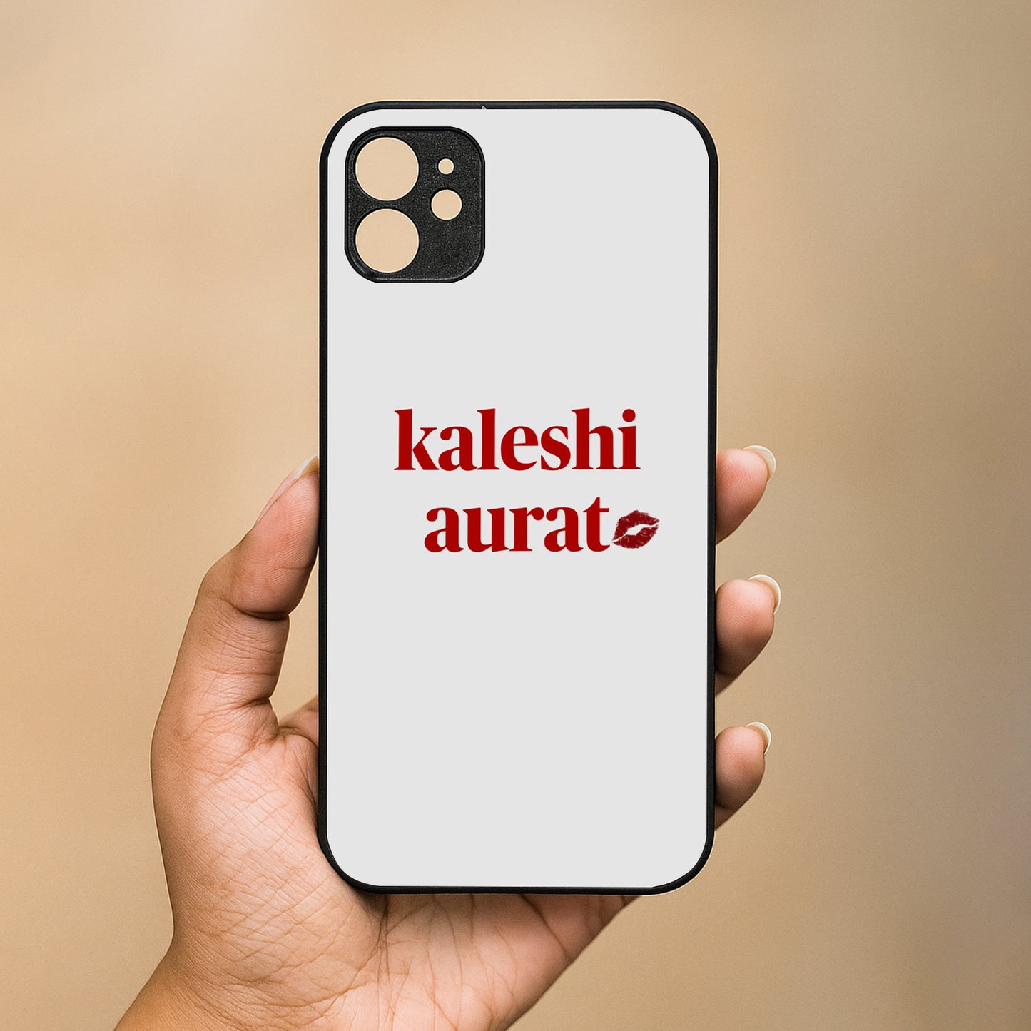 Kaleshi Aurat' Metal Back Case for Apple Iphone 11