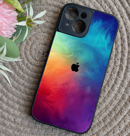 ColorFusion Glossy Metal Back Case for Apple Iphone 15