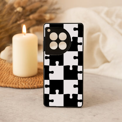 Grid Play Metal Back Case for OnePlus 12R